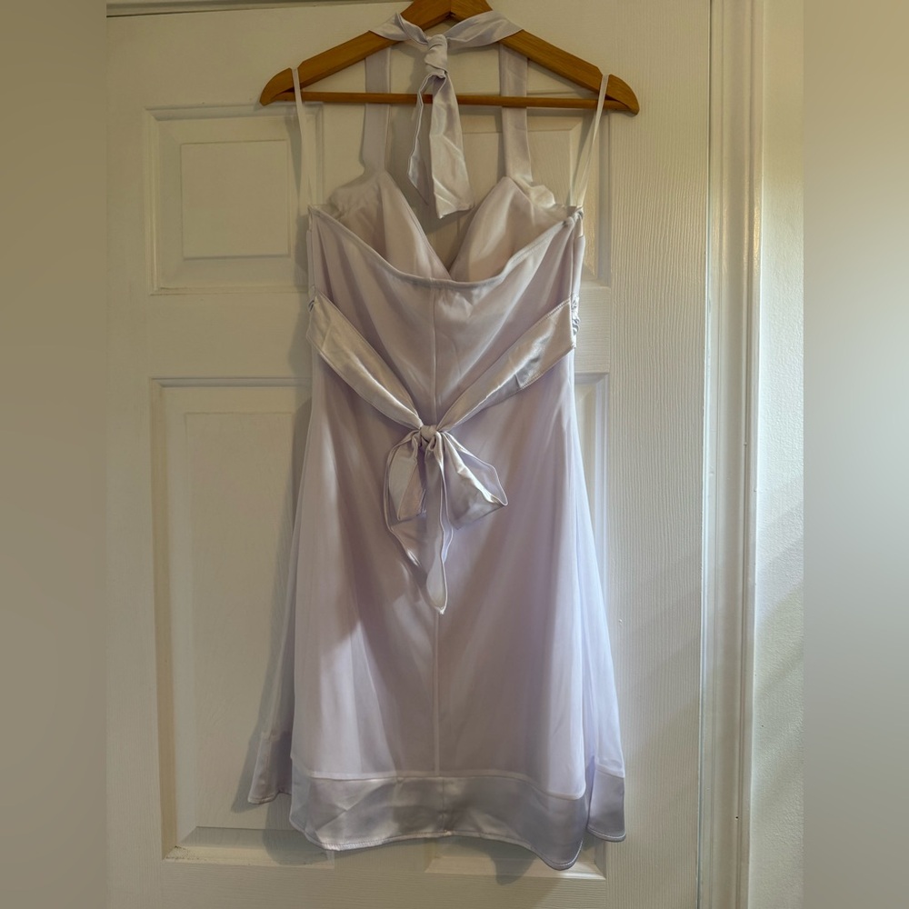 Vintage- Deb- White Halter Dress - Picture 3 of 4